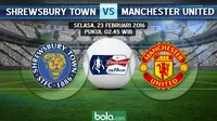 Shrewsbury Town vs Manchester United (bola.com/Rudi Riana)