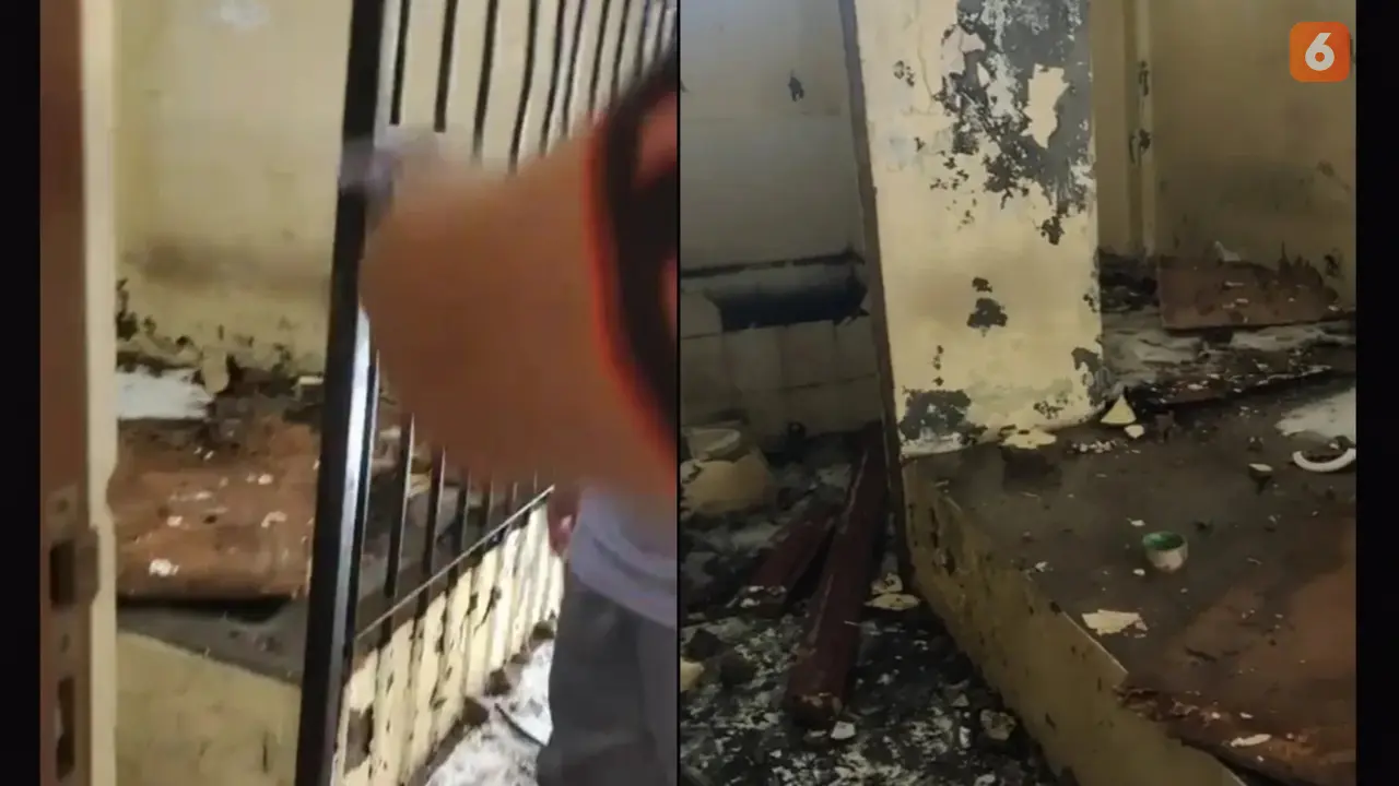 Tahanan bakar penjara Polsek Gantarang (Liputan6.com/Istimewa)