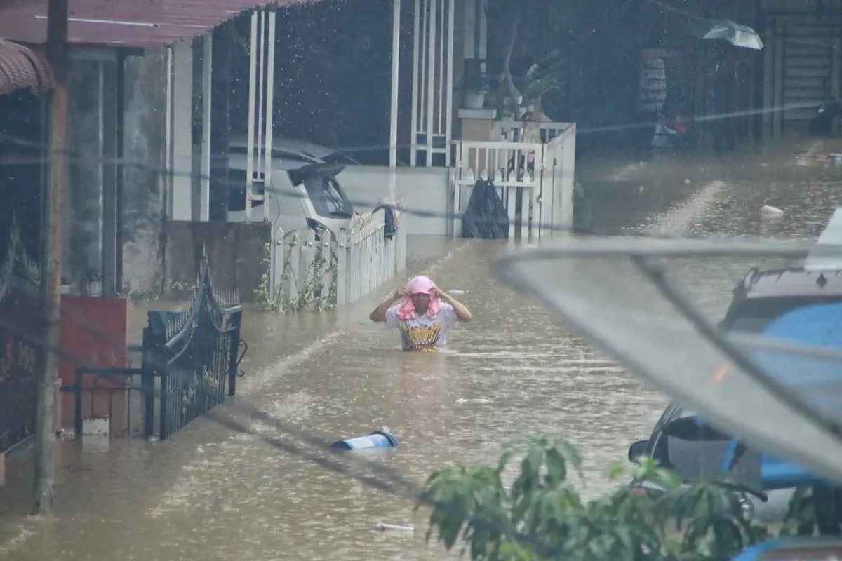 rumah warga Medan kebanjiran
