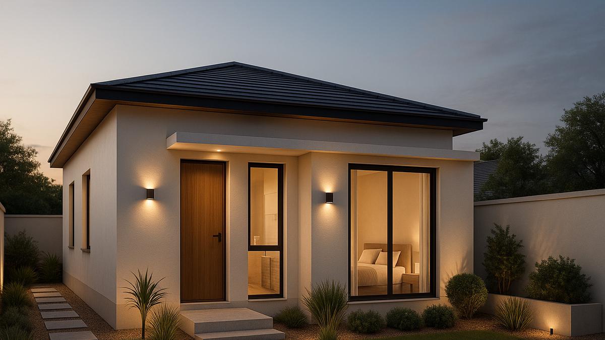 8 Inspirasi Rumah 5x8 Meter Sederhana 1 Lantai dengan 2 Kamar dan Taman Mini