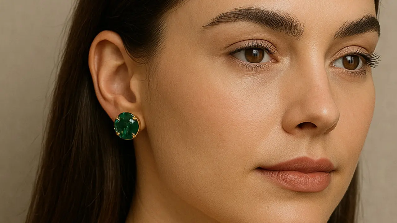 Model Anting Permata Hijau