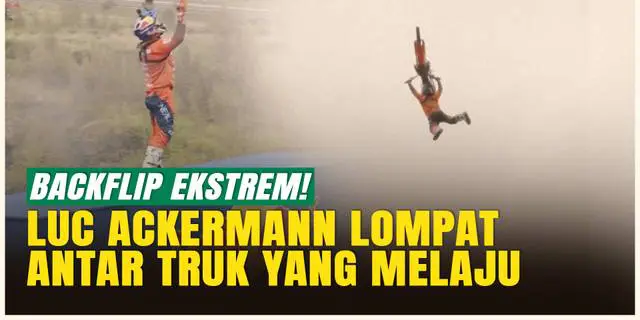 VIDEO: Gila! Luc Ackermann Lakukan Tsunami Backflip di Atas Truk yang Sedang Melaju