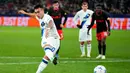 Gol kemenangan wakil Italia itu dicetak oleh Lautaro Martinez pada menit ke-86. (AP Photo/Petr David Josek)