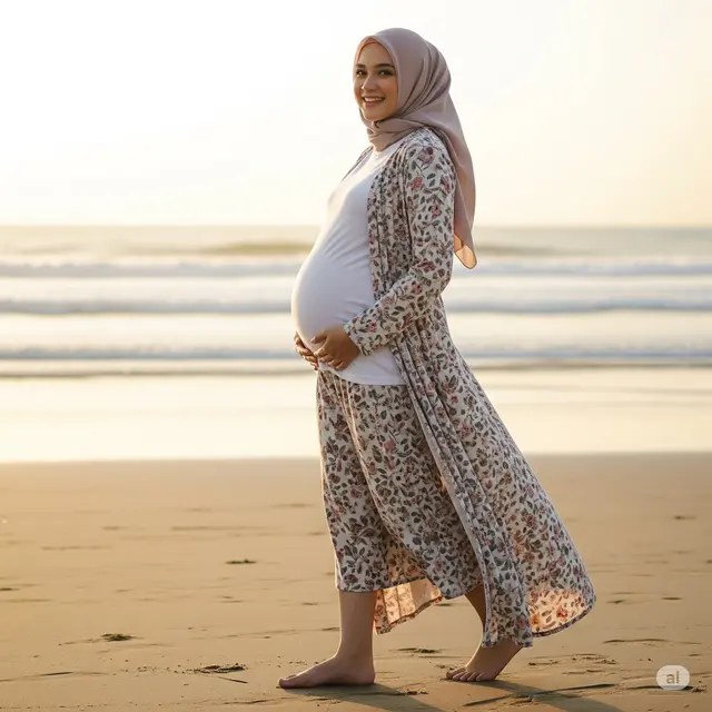 7 Inspirasi Outfit Ibu Hamil ke Pantai Terbaru 2025: Nyaman dan Stylish