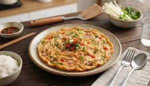 Resep Telur Dadar Jamur Enoki, Menu Praktis dengan Tekstur yang Unik