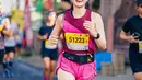 Rutin menjalani latihan lari, Febby Rastanty juga aktif berpartisipasi dalam ajang lari marathon. Tak hanya di dalam negeri saja, dirinya juga sempat ikut dalam lari marathon di beberapa negara. (Liputan6.com/IG/@febbyrastanty)
