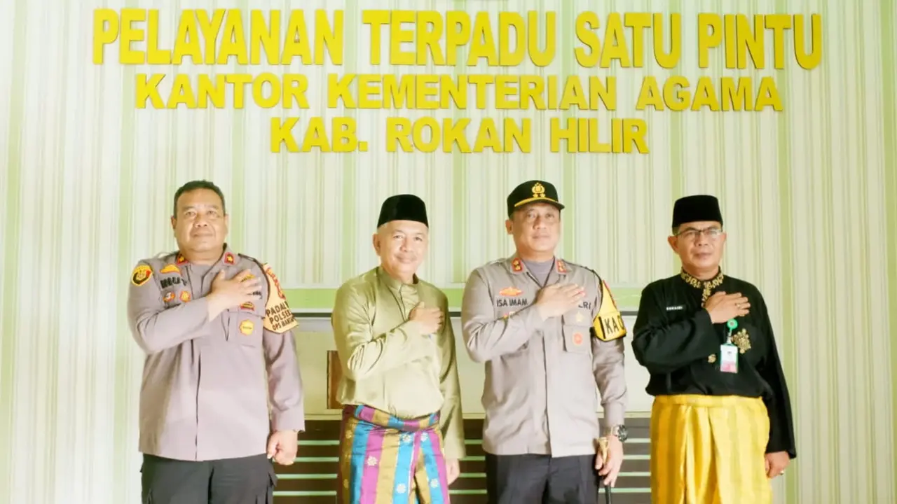 Kapolres Rohil AKBP Isa Imam Syahroni bersama MUI dan Kemenag membahas terwujudnya Pilkada damai.