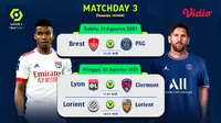 Jadwal matchday ketiga Ligue 1 Musim 2021/22