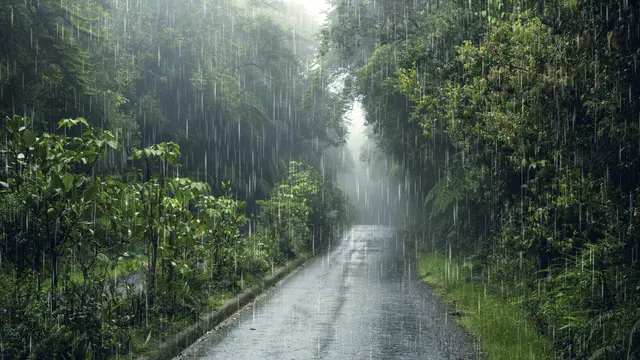 Ilustrasi hujan buatan