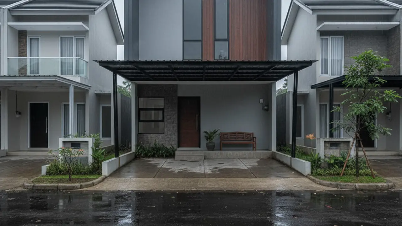 Model Rumah Tipe 72 di Lokasi Perumahan Modern