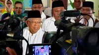 Calon wakil presiden nomor urut 01 Ma'ruf Amin kampanye di Sumatera Selatan pada Jumat (29/3/2019). (Merdeka.com/Ahda Bayhaqi)