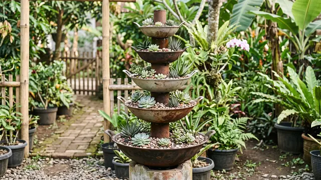 Ide Daur Ulang Wajan Menjadi Peralatan Taman