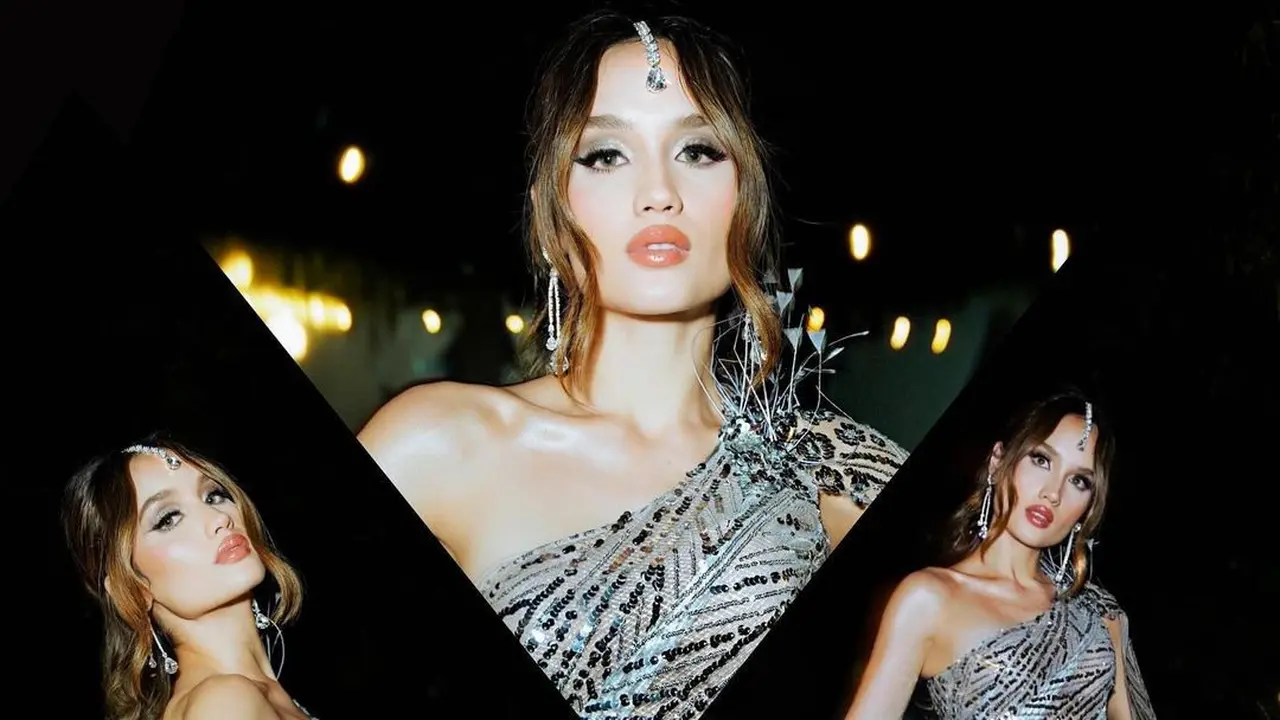 Pesona Glamor Cinta Laura dalam Balutan Gaun Semi Transparan Mirip Kain Sari di Diwali Party