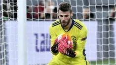 De Gea kembali dipercaya oleh Solskjaer menjadi starter saat melawan AS Roma di dini hari tadi. Sang kiper bisa dikatakan menjadi pahlawan Manchester United di laga itu. (Foto: AFP/Filippo Monteforte)