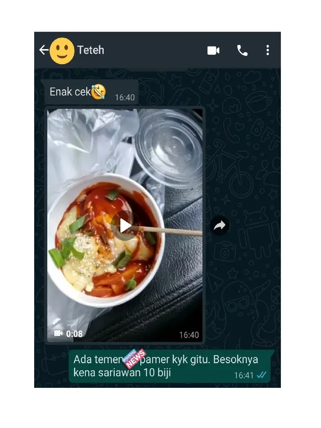 6 Chat Kakak dan Adik saat Bahas Makanan Ini Bikin Gemas