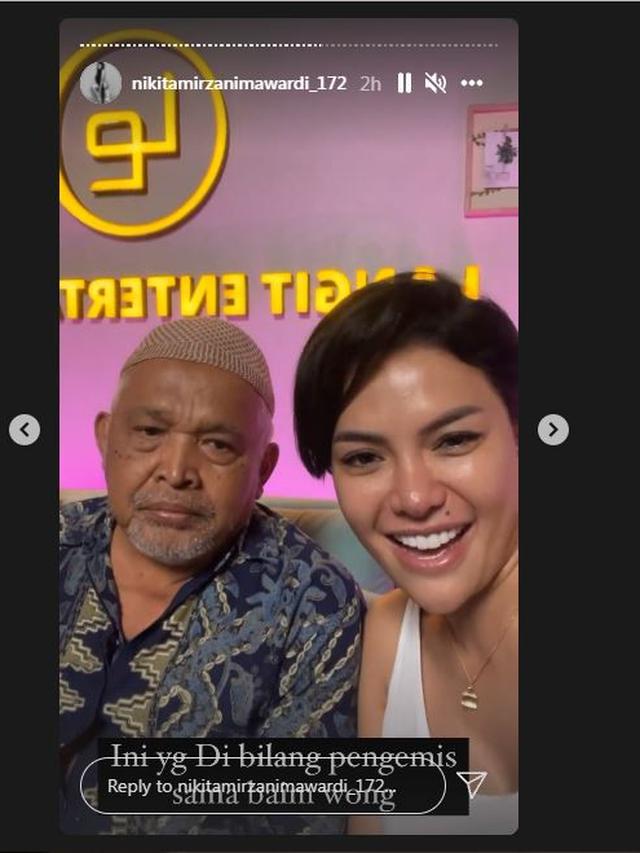 Nikita Mirzani temui Kakek yang dimarahi oleh Baim Wong