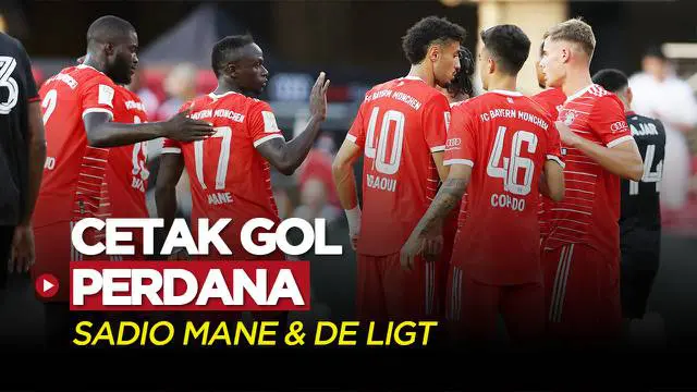 MOTION GRAFIS: Momen-Momen Saat Sadio Mane dan Matthijs de Ligt Jalani Debut Bersama Bayern Munchen
