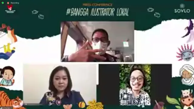 Menparekraf, CEO SOVLO dan Ilustrator