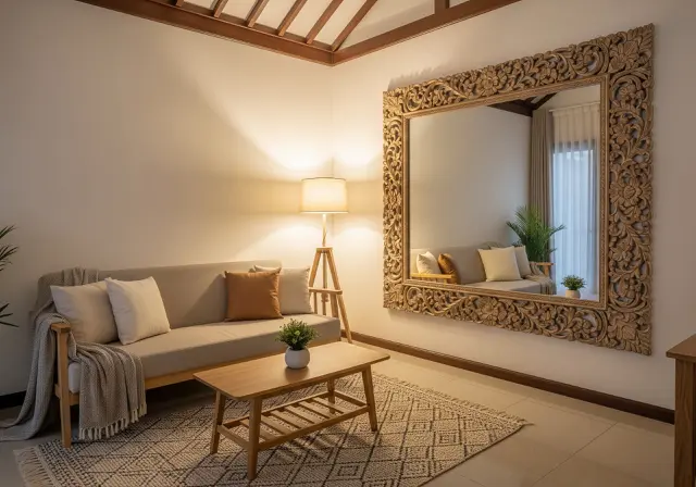 Manfaatkan Cermin untuk Menciptakan Ilusi Ruang/Model Rumah Type 21 agar Terlihat Lebih Luas dan Nyaman (Sumber: gemini.com)