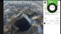 Cek Fakta: Hoaks Ada Kawah Besar Akibat Ledakan di Beirut Lebanon