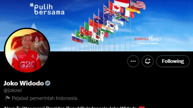 Akun Twitter Jokowi
