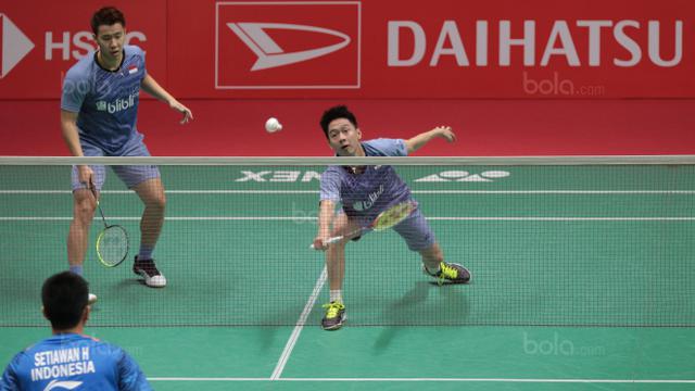 Kevin Sanjaya, Marcus Gideon, Daihatsu Indonesia Masters 2018, Bola.com