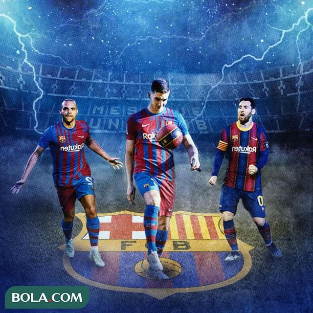 Barcelona - Martin Braithwaite, Ferran Torres, Lionel Messi