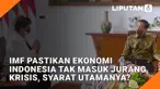 IMF Pastikan Ekonomi Indonesia Tak Masuk Jurang Krisis, Syarat Utamanya?