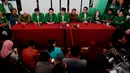 PPP kubu Djan Faridz menggelar jumpa pers seusai Mukernas I PPP di Jakarta, Jum'at (12/12/2014). (Liputan6.com/Andrian M Tunay)
