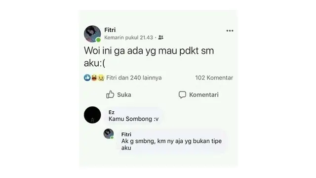 Obrolan Lucu Saat Ditolak Pasangan Ini Bikin Ketawa Miris