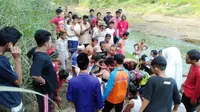 Seorang bocah berusia sembilan tahun meninggal dunia usai jatuh dan tenggelam di Sungai Lukulo, Kebumen saat ngabuburit. (Foto: Liputan6.com/Pusdalop BPBD Kebumen/Muhamad Ridlo)