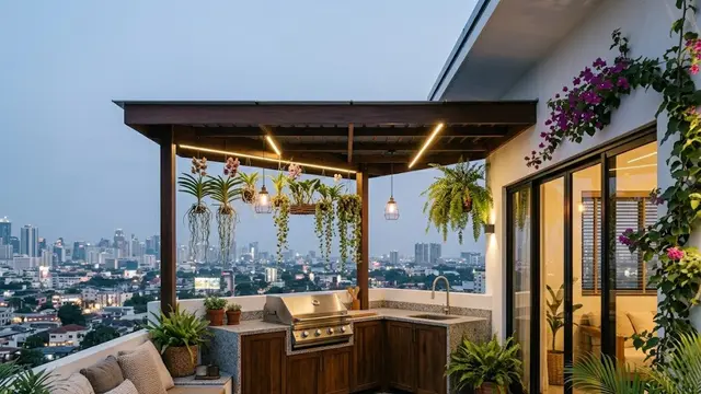 Dapur Rooftop untuk Rumah Bertingkat