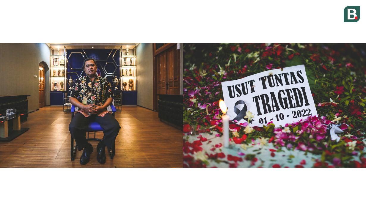 Ketua Panitia Penyelenggara (Panpel) laga Arema FC vs Persebaya, Abdul Haris telah ditetapkan sebagai salah satu tersangka. Namun, ia bersaksi bahwa pintu-pintu maut itu sebelumnya sudah terbuka. Menurutnya, dalang utamanya adalah gas air mata. Ia meminta maaf dan siap bertanggung jawab secara moral kepada seluruh Aremania. Kasus yang juga merengut nyawa keponakannya ini, harus diusut tuntas dan jangan ada yang ditutup-tutupi. (Bola.com/Bagaskara Lazuardi)