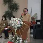 Menteri Dalam Negeri Muhammad Tito Karnavian saat memberi arahan pada Rapat Koordinasi (Rakor) Forum Koordinasi Pimpinan Daerah (Forkompimda) Provinsi Sulut di Kantor Gubernur Sulut, Senin (23/5/2022).