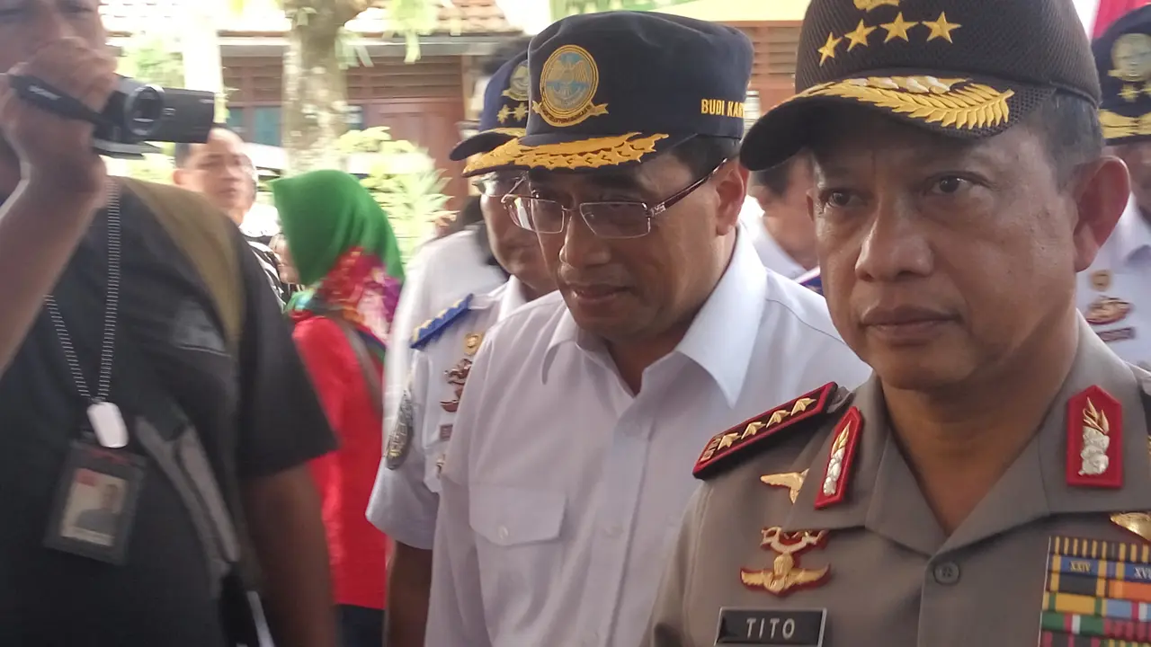 Menhub dan Kapolri di Yogyakarta