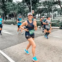 Gisella Anastasia lakoni half marathon di Singapura (Instagram/gisel_la)
