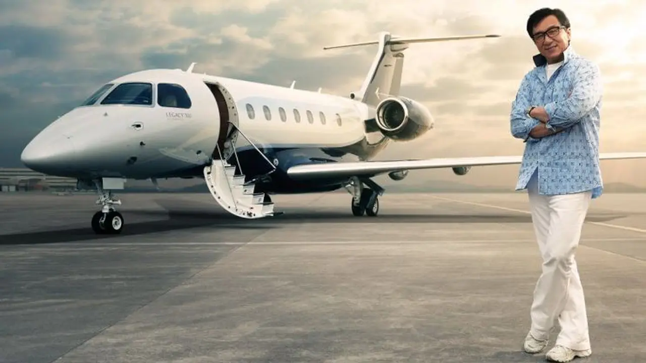 Pesawat Jet Embraer Legacy 500 produksi Embraer yang dibeli oleh Jackie Chan. (Foto: Embraer)