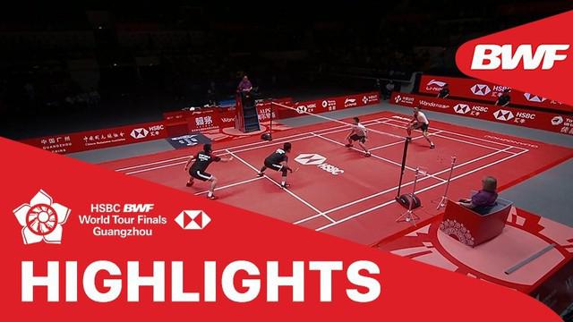 Berita video match highlights semifinal ganda putra BWF World Tour Finals 2019, Mohammad Ahsan /  Hendra Setiawan melawan Lee Yang / Wang Chi-Lin, Sabtu (14/12/2019).