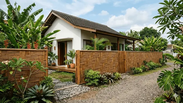 Desain Pagar Bambu Tapi Tidak Terlihat Murahan