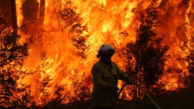 Kebakaran hutan di Australia kian meluas. (Source: Twitter/ @justgemmal)