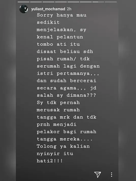 Akibat pemberitaan tersebut, tidak hanya dirinya yang mendapat banyak nyinyir dari orang. Namun juga anak-anaknya yang masih sekolah tak luput dari olok-olokan temannya. (Instagram/ lambe_turah)