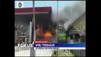 Sebuah tangki milik SPBU Campalagian di Polewali Mandar tiba-tiba tersulut api hingga membuat panik sejumlah warga.