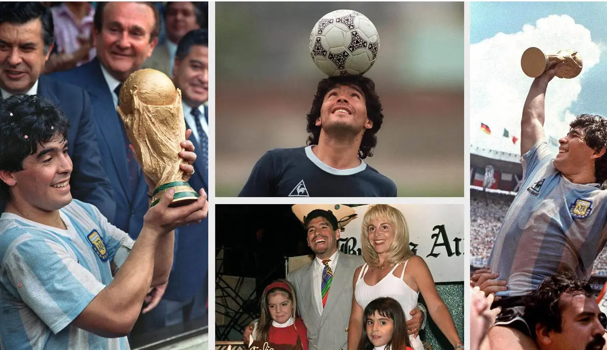Keberhasilan Argentina menjuarai Piala Dunia 1986 di Meksiko menjadi tonggak terpenting dalam karier sepak bola Maradona. ( AFP Photo )