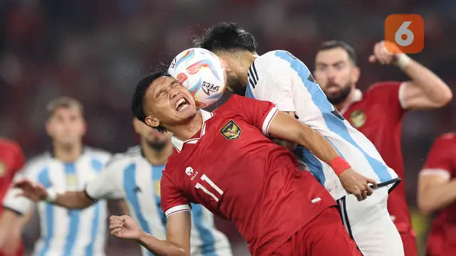 Foto: Perjuangan Maksimal Timnas Indonesia, Cuma Kebobolan Dua Gol Hadapi Argentina Sang Jawara Piala Dunia 2022