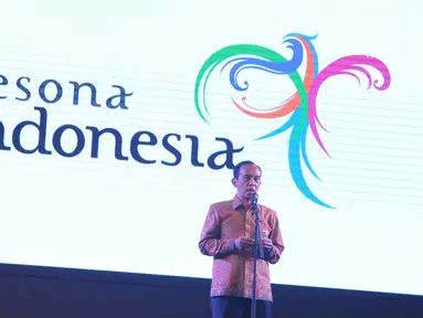 Direktur Utama PT. Debindo-ITE, Effi Setiabudi memberikan sambutan saat pembukaan Indonesia Sport Expo Forum (ISEF) 2017, Tangerang, Kamis (18/5). (Liputan6.com/Helmi Afandi)
