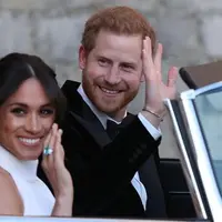 Pernikahan Meghan Markle - Pangeran Harry. (Steve Parsons / POOL / AFP)
