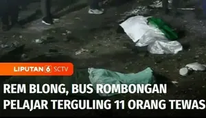 Diduga mengalami kegagalan dalam sistem pengereman sebuah bus rombongan pelajar SMK asal Depok mengalami kecelakaan di kawasan Ciater, Subang, Jawa Barat, Sabtu malam. Akibat kecelakaan ini, puluhan korban mengalami luka-luka, 11 di antaranya meningg...