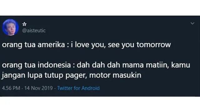 5 Perbedaan Orang Tua Amerika dan Indonesia ala Netizen Ini Benar Adanya
