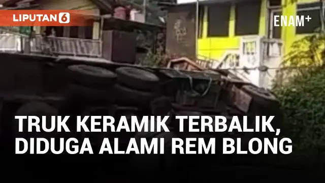 Rem Blong, Truk Keramik Terbalik di Bandung