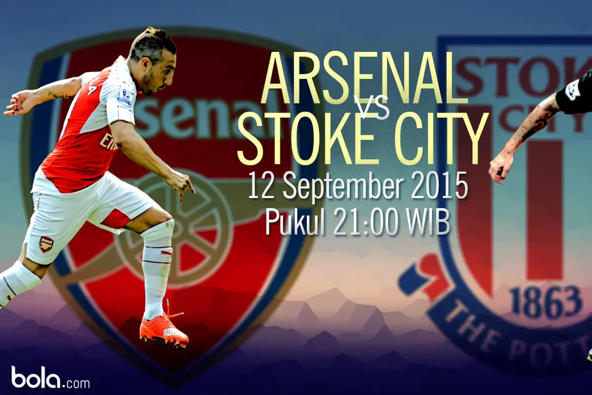 Liga Premier Inggris: Arsenal vs Stoke City (Bola.com/Samsul Hadi)